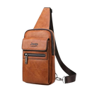 Bolsa JEEP de Couro Masculina Transversal Tiracolo