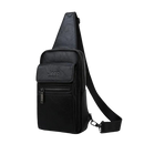 Bolsa JEEP de Couro Masculina Transversal Tiracolo